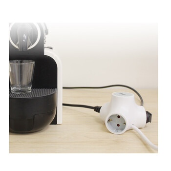 Πολύπριζο 3 Θέσεων με 2 Θύρες USB και Καλώδιο 1.4 m GSC 103000014