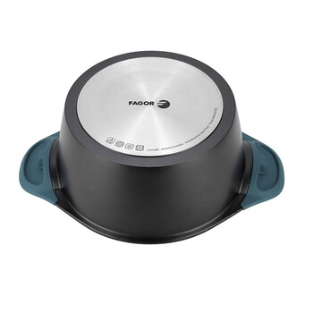 Αντικολλητική Κατσαρόλα από Χυτό Αλουμίνιο με Γυάλινο Καπάκι 5 Lt 24 cm Fagor Future 81PAFGFOL24