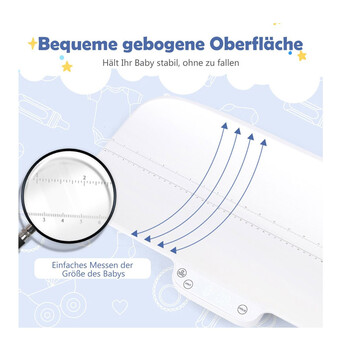 Ψηφιακή Βρεφική Ζυγαριά 2 σε 1 Costway AC10026WH