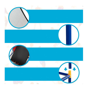 Διπλή Μπασκέτα Arcade με Βάση 90 x 90 x 140 cm Costway SP37889