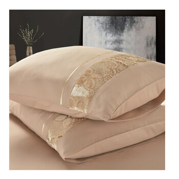 Σετ Υπέρδιπλη Παπλωματοθήκη με Μαξιλαροθήκες 100% Microfiber 240 x 220 cm Taupe Jakarta Sleeptime 8720578063031