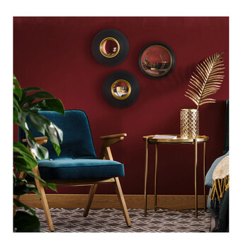 Σετ Κυρτοί Καθρέπτες Τοίχου με Πλαστικό Πλαίσιο 25.5 cm 3 τμχ Home Deco Factory HD0111