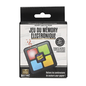 Τετράγωνο Ηλεκτρονικό Παιχνίδι Μνήμης με Χρώματα Ήχο και Φως 6.3 x 6.3 x 2.6 cm MISTER GADGET MG3483 MG3483-square