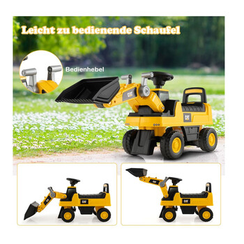 Παιδικός Εκσκαφέας Περπατούρα 88 x 30 x 49 cm Costway TQ10146YW