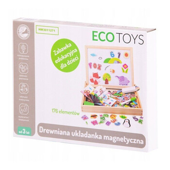 Παιδικός Μαγνητικός / Μαυροπίνακας Διπλής Όψης 2 σε 1 30 x 23 x 22 cm Ecotoys HM3011271