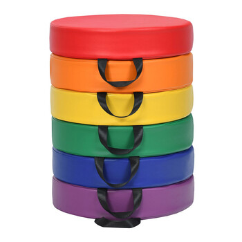 Σετ Παιδικά Στρογγυλά Μαξιλάρια Δαπέδου 6 τμχ Costway FH10074CL