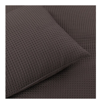 Σετ Υπέρδιπλη Παπλωματοθήκη με Μαξιλαροθήκες 100% Polyester Waffle 240 x 220 cm Taupe Sleeptime 8720578067688