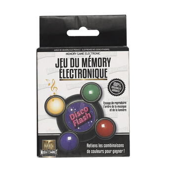 Στρογγυλό Ηλεκτρονικό Παιχνίδι Μνήμης με Χρώματα Ήχο και Φως 6.3 x 6.3 x 2.6 cm MISTER GADGET MG3483 MG3483-round