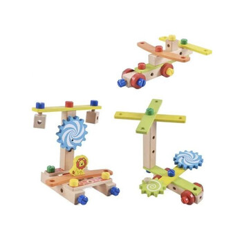 Ξύλινη Παιδική Εκπαιδευτική Πολυλειτουργική Καρέκλα 29 x 17 x 17 cm Kruzzel 22506