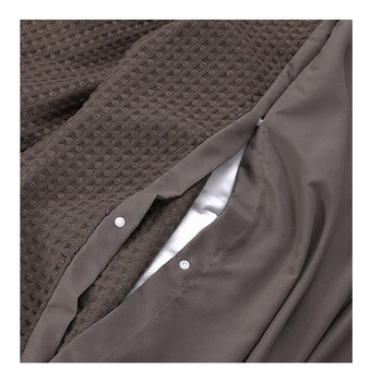 Σετ Υπέρδιπλη Παπλωματοθήκη με Μαξιλαροθήκες 100% Polyester Waffle 240 x 220 cm Taupe Sleeptime 8720578067688