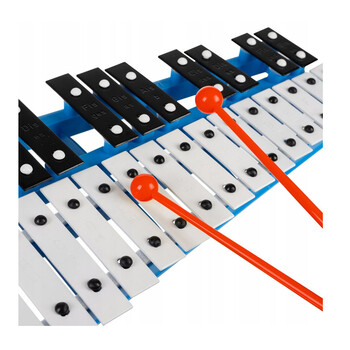 Παιδικό Ξυλόφωνο με 27 Μεταλλικές Πλάκες 36 x 22 x 3.5 cm Kruzzel 23608