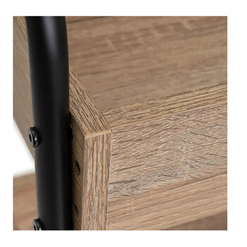 Μεταλλική Ραφιέρα με 3 Ξύλινα Ράφια 41 x 30 x 77 cm Bakaji 02839902