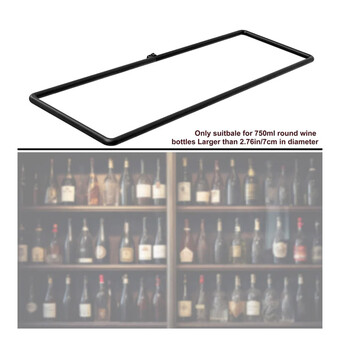 Σετ Επιτοίχια Μεταλλικά Ράφια για Μπουκάλια Κρασιού 28.5 x 8.3 x 31.5 cm 3 τμχ Shally Dogan 02840082