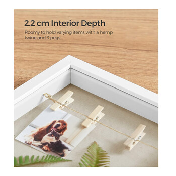 Ξύλινη Κορνίζα 22.5 x 4 x 27.5 cm Songmics RPF007W01