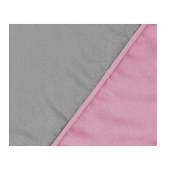 Πάπλωμα Διπλής Όψης Υπέρδιπλο 220 x 240 cm Χρώματος Γκρι / Ροζ Idomya 30101065