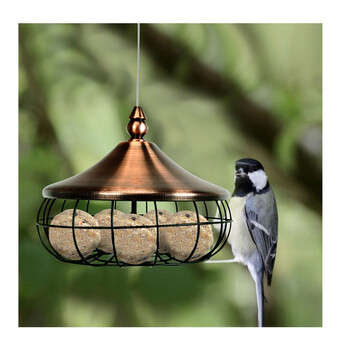 Κρεμαστή Μεταλλική Ταΐστρα Πουλιών 17 x 17 x 14 cm Costway GT3551