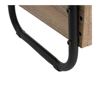 Μεταλλική Ραφιέρα με 3 Ξύλινα Ράφια 41 x 30 x 77 cm Bakaji 02839902