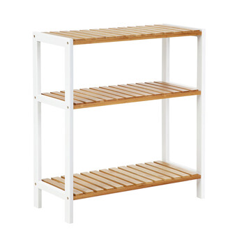 Ξύλινη Ραφιέρα Μπάνιου από Μπαμπού με 3 Ράφια 60 x 26 x 66 cm Songmics BCB33WN