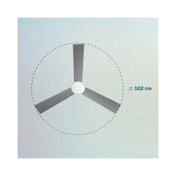 Ανεμιστήρας Οροφής με Φως Cecotec Energy Silence Aero 4850 Style Steel CEC-05837