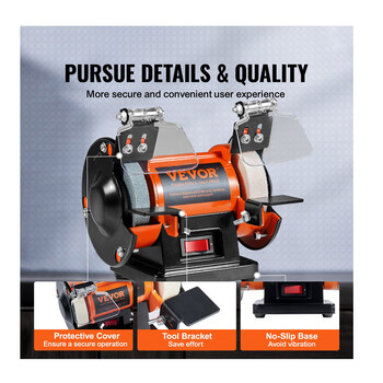 Δίδυμος Τροχός - Λειαντήρας Πάγκου 50 W VEVOR STPGJ32850RPMUEBNV2