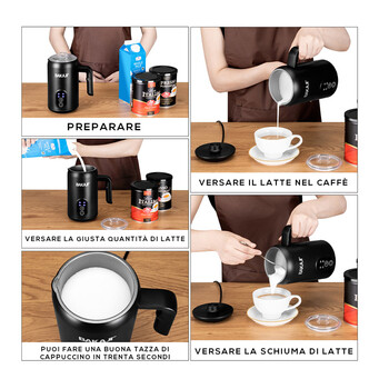 Συσκευή για Ζεστό ή Κρύο Αφρόγαλα 350 ml 500 W Bakaji 02839532