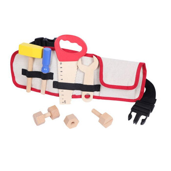 Παιδική Ζώνη Εργαλειοθήκη με 6 Ξύλινα Εργαλεία Ecotoys 1184