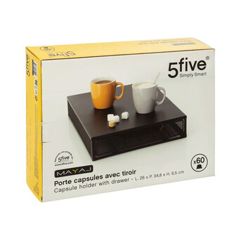 Συρτάρι - Διοργανωτής για 60 Κάψουλες Καφέ 26 x 34.8 x 6.5 cm Mayaj 5Five Simply Smart 189682