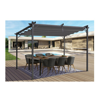 Μεταλλική Πέργκολα με Πτυσσόμενη Οροφή 3 x 3 m Marina Inkazen 40031429