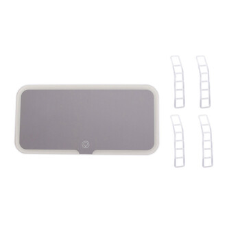 Επαναφορτιζόμενος LED Καθρέφτης Μακιγιάζ Αυτοκινήτου Αφής 24.5 x 12 cm Verk Group 5907451345719