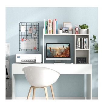 Επιτραπέζια Ραφιέρα Γραφείου με 5 Ράφια 94 x 25 x 74 cm Costway CB10471WH
