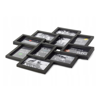 Πλαστική Κορνίζα 10 Θέσεων 49 x 54 cm Χρώματος Μαύρο Verk Group 5907451322918