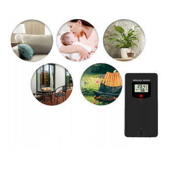 Ασύρματος Μετεωρολογικός Σταθμός με Οθόνη LCD Berdsen BD-902