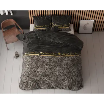 Παπλωματοθήκη  Elegance Eternal Love  140 x 220cm Χρώματος Μαύρο SLEEPTIME 8720578061419