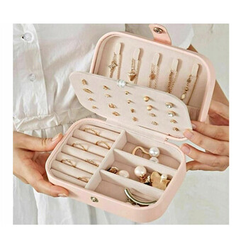 Κοσμηματοθήκη - Μπιζουτιέρα 16 x 12 x 5.5 cm Χρώματος Ροζ Verk Group 5907451355343