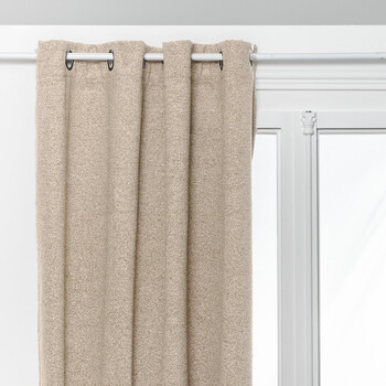 Atmosphera  Συσκότισης  κουρτίνα  Με Τρουκς "Soana" Ivory White, 140x260 εκ.  204400A