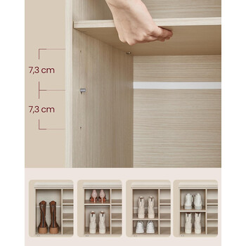 Πάγκος Παπουτσιών VASAGLE με Κάθισμα και 9 Θέσεις Αποθήκευσης&nbsp