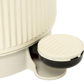 5Five Simply Smart  Μεταλλικός Κάδος Απορριμμάτων, Χωρητικότητας 5 λίτρων "Onyx" με Αποσπώμενο κάδο, Λευκός  200173A