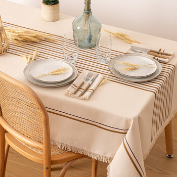 Atmosphera  Τραπεζομάντηλο  "Ray" Ορθογώνιο 150x250 cm, Λευκό με Σχέδιο
Μπεζ, 150x250 εκ.  201986B