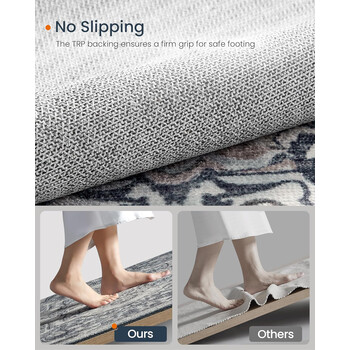 SONGMICS HOME Χαλί 60x90 εκ., Αντιολισθητικό, Πλενόμενο, Παραδοσιακό Vintage Στυλ&nbsp