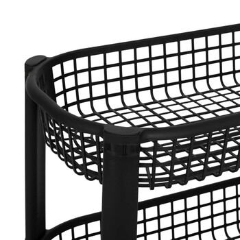 5Five Simply Smart  Ράφι με καλάθια 4 επιπέδων 46,5 x 25,5 x 79 εκ, Μαύρο  189990A