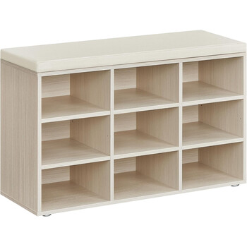 Πάγκος Παπουτσιών VASAGLE με Κάθισμα και 9 Θέσεις Αποθήκευσης&nbsp