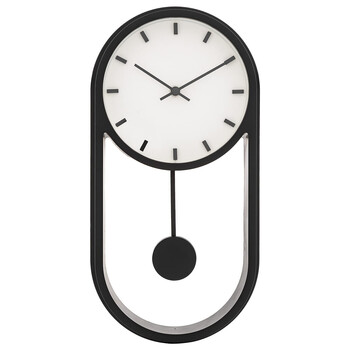 Atmosphera  Επιτοίχιο Εκκρεμές  Ρολόι "Anton" Μαύρο, 39x20 εκ.  205616