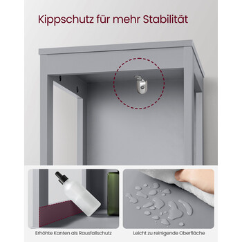 VASAGLE Ντουλάπι Μπάνιου με 2 Συρτάρια&nbsp