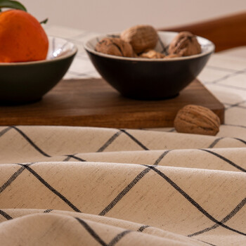 Atmosphera  Τραπεζομάντηλο  "Helu" Ορθογώνιο 150x250 cm, Μπεζ  Μπεζ και μαύρο, 150x250 εκ.  204459