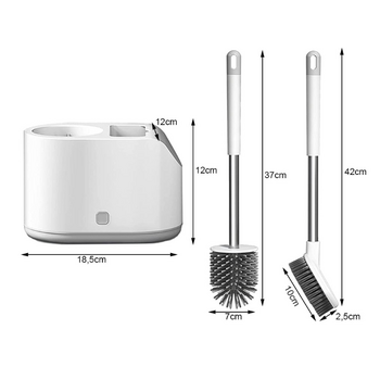 Σιλικονούχα Βούρτσα Τουαλέτας σετ WC 2 σε 1 5907451353264 Verk Group