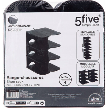 5Five Simply Smart  Πλαστική Θήκη οργάνωσης Παπουτσιών για 4 ζευγάρια  202309