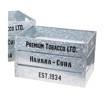 Σετ 3 Μεταλλικά Κουτιά Αποθήκευσης 51x35x28cm / 43x30x26cm / 36x25x23,5cm Urban Living 54100