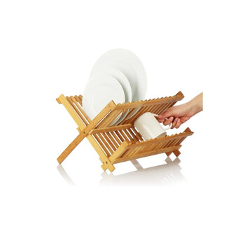 Διώροφη Πιατοθήκη Στεγνωτήριο από Μπαμπού 43 x 36 x 28 cm BAMBOU & CO 30126