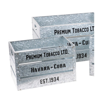 Σετ 3 Μεταλλικά Κουτιά Αποθήκευσης 51x35x28cm / 43x30x26cm / 36x25x23,5cm Urban Living 54100