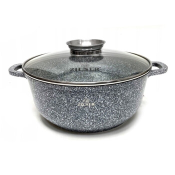 Σετ Μαγειρικά Σκεύη - Κατσαρόλες 12 τεμάχια Γκρι ZILNER ZL-8318